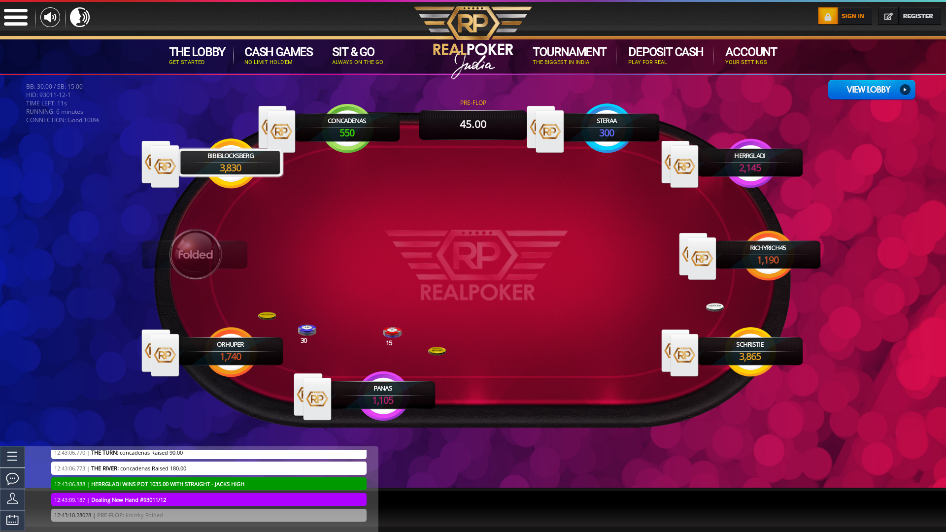Goa Casino Poker on the 7th July