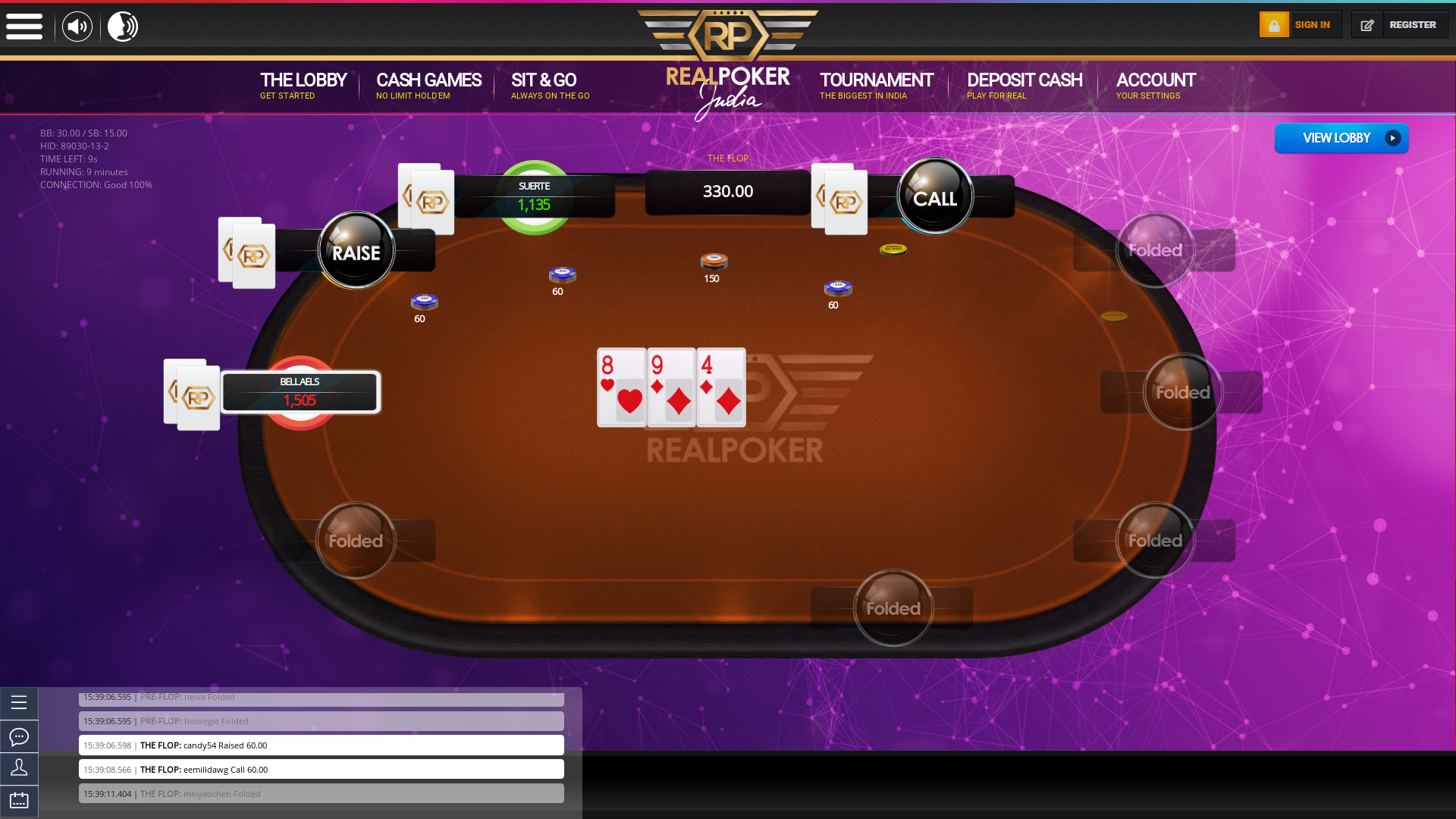 Real Poker Game Room from 5th July